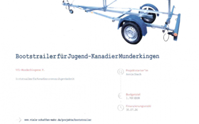 Bootstrailer für unsere Jugend-Kanadier: Jetzt das Projekt unterstützen!